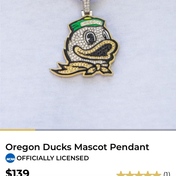 Officially licensed Oregon Ducks pendant - Picture 3 of 4